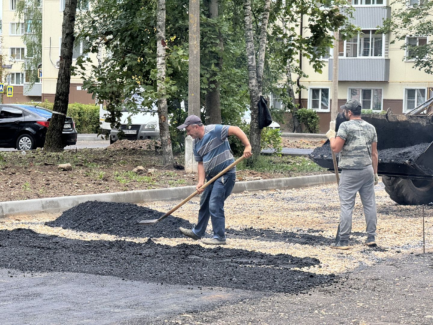 шаховская, укладка асфальта, благоуйстройство, благоустройство 2024,