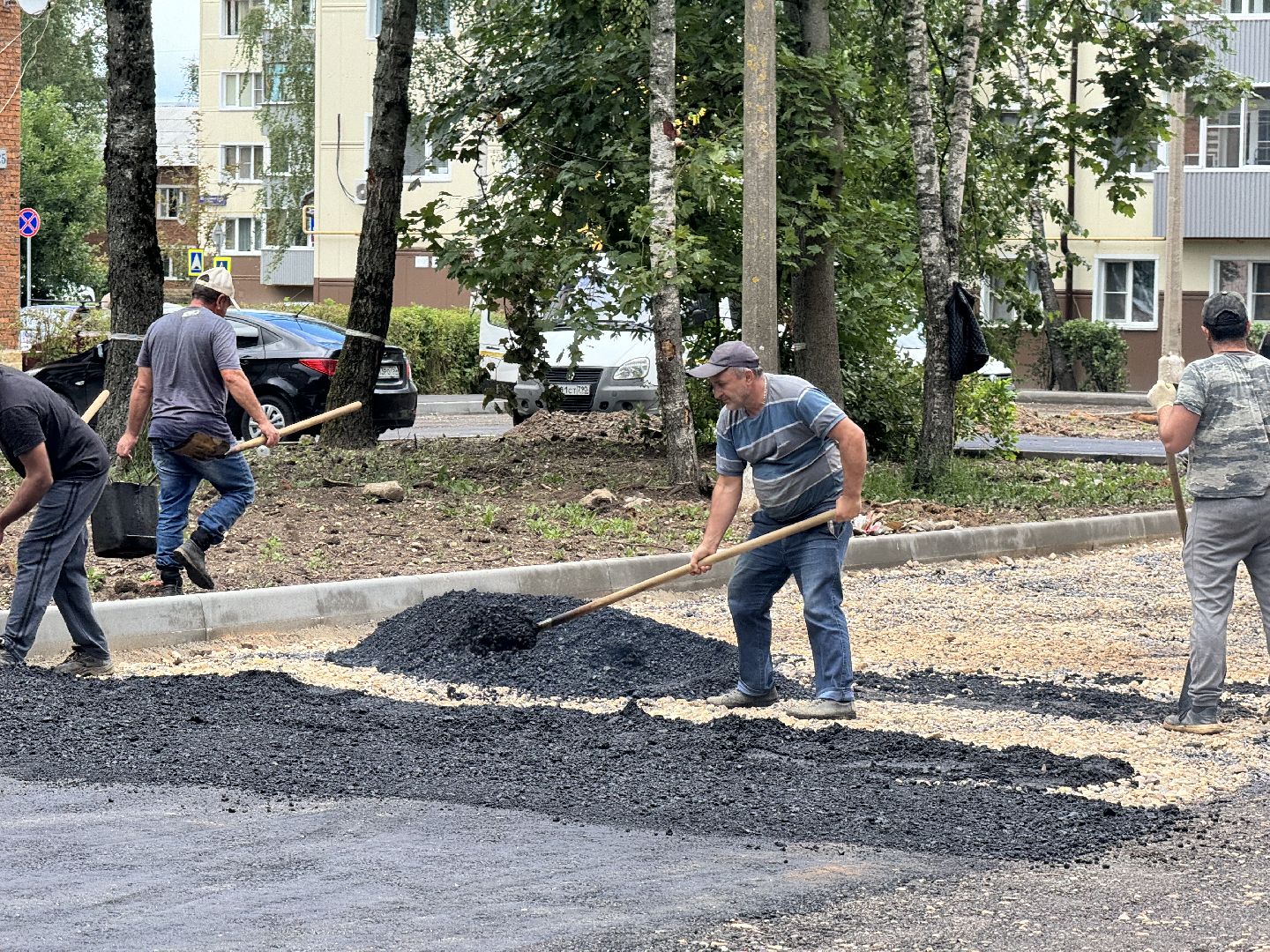 шаховская, укладка асфальта, благоуйстройство, благоустройство 2024,