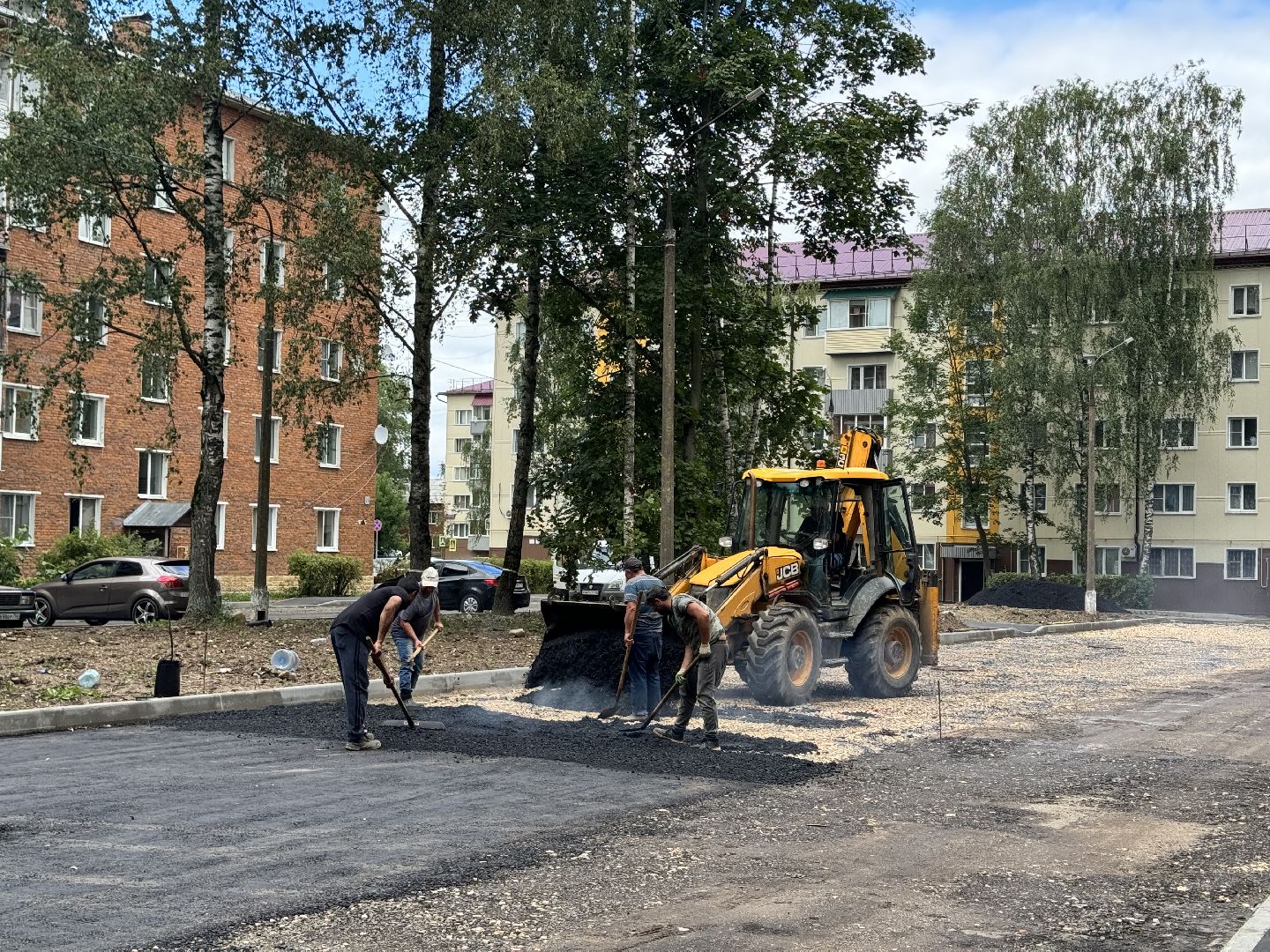 шаховская, укладка асфальта, благоуйстройство, благоустройство 2024,