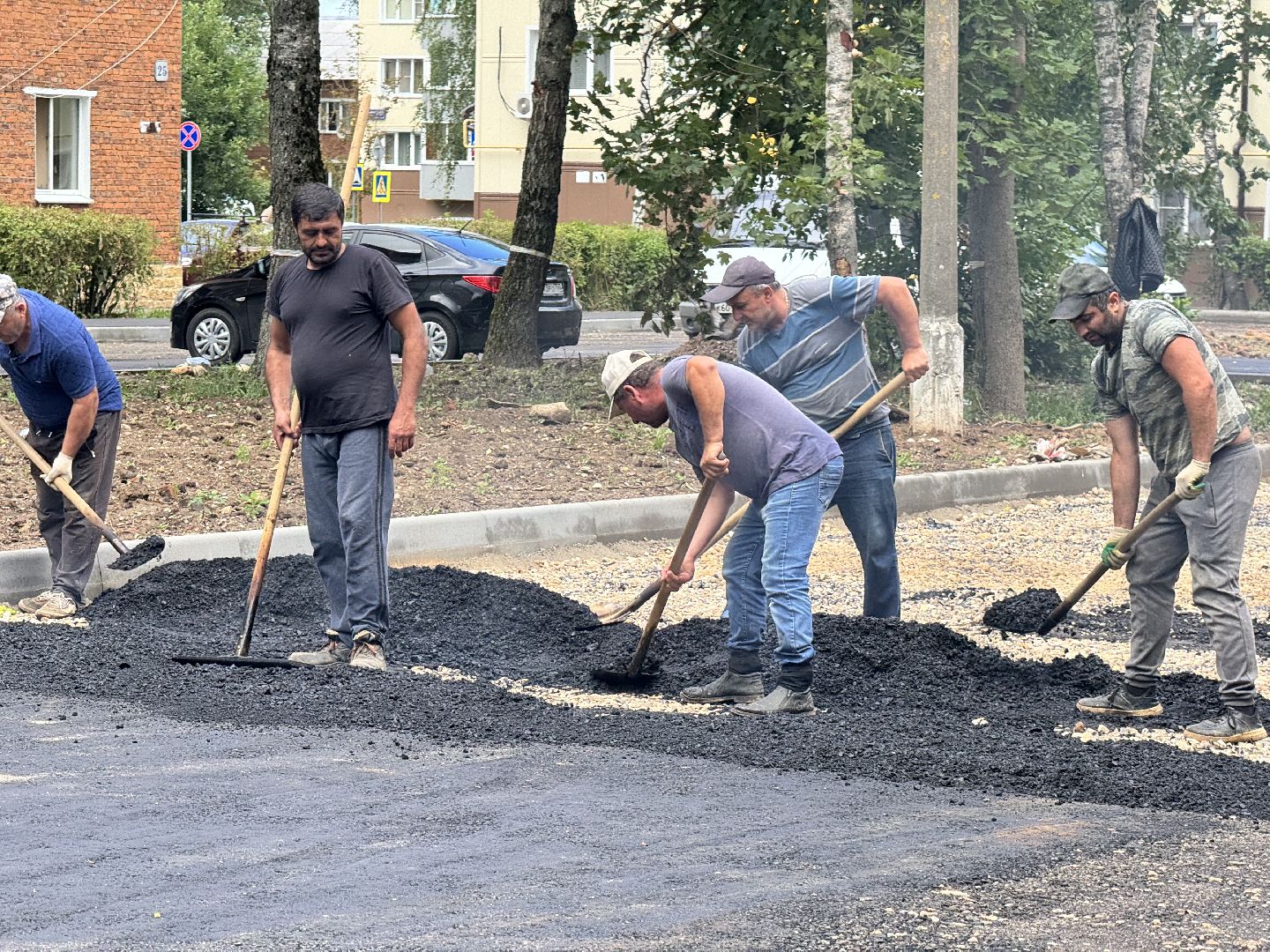 шаховская, укладка асфальта, благоуйстройство, благоустройство 2024,