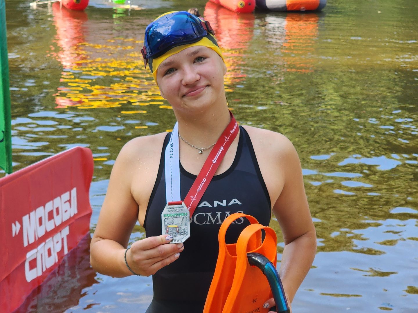 соревнования по плаванию, клязьменское водохранилище, мытищи, спорт,