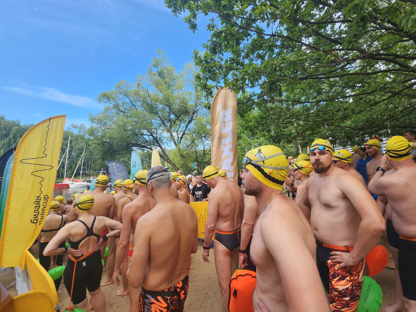 соревнования по плаванию, клязьменское водохранилище, мытищи, спорт,