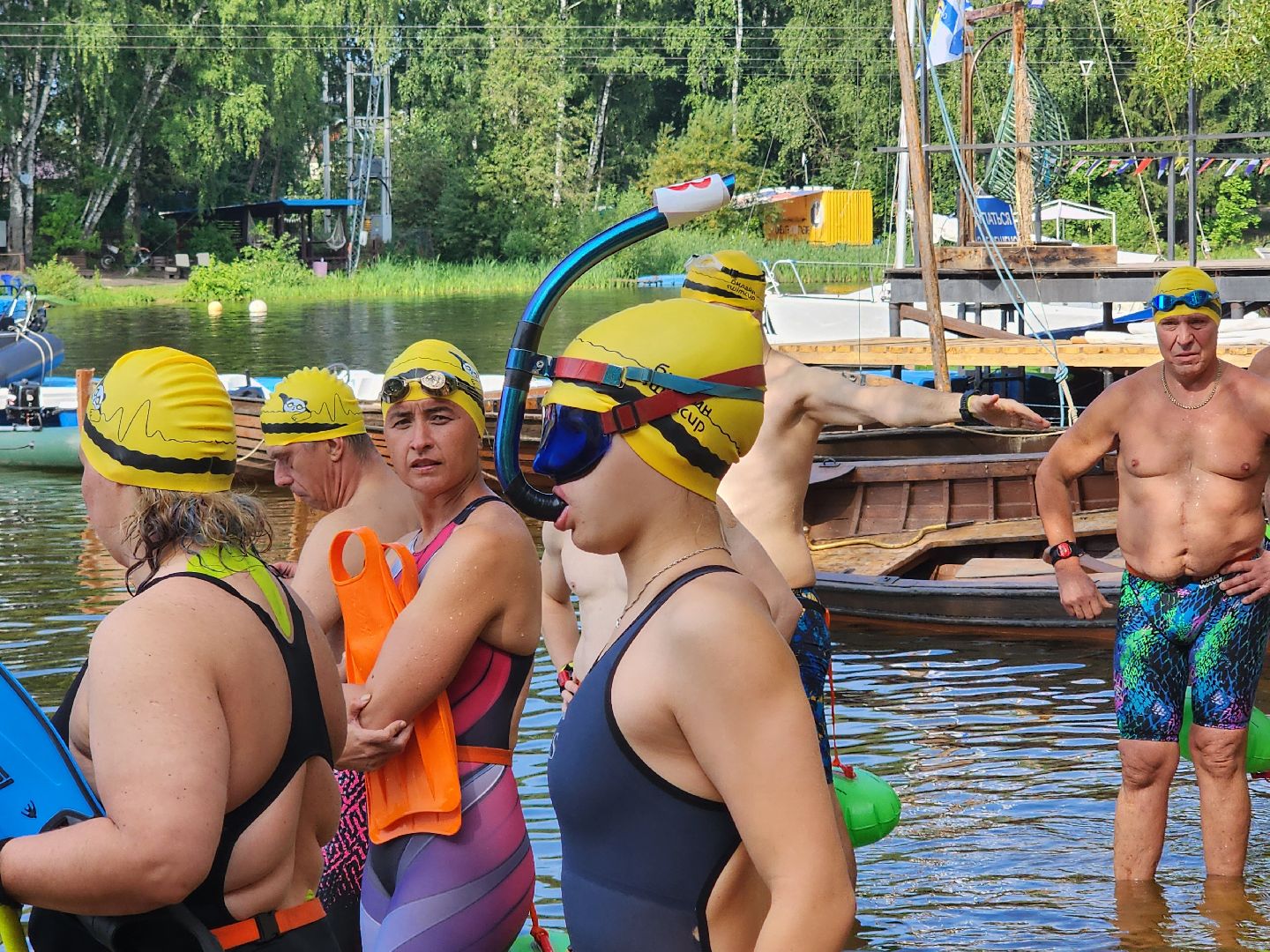 соревнования по плаванию, клязьменское водохранилище, мытищи, спорт,