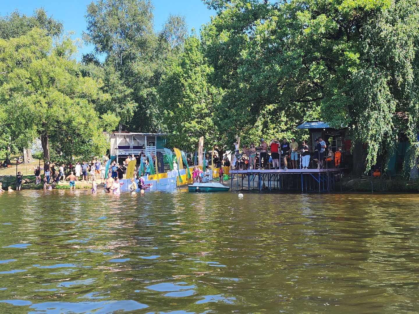 соревнования по плаванию, клязьменское водохранилище, мытищи, спорт,