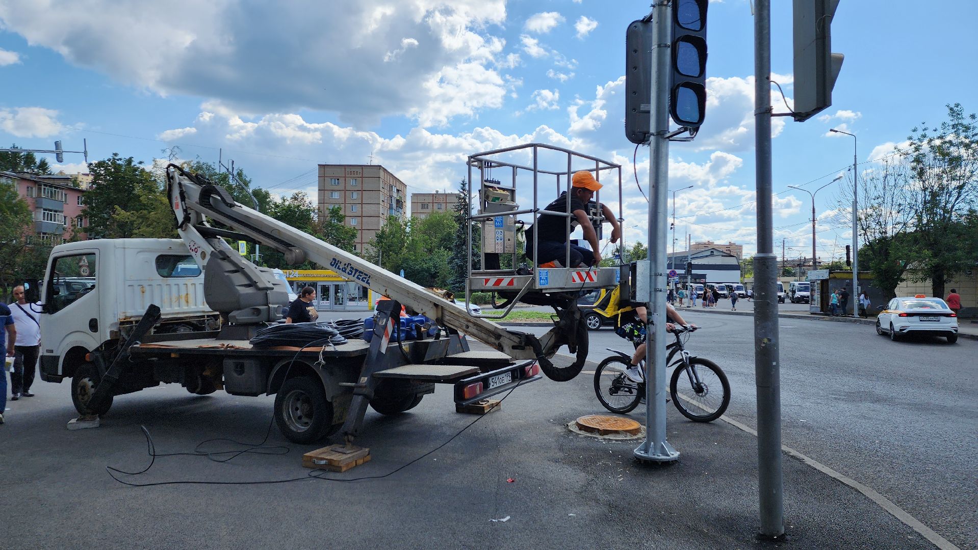 пушкино, светофор, площадь, дорожная инфраструктура,