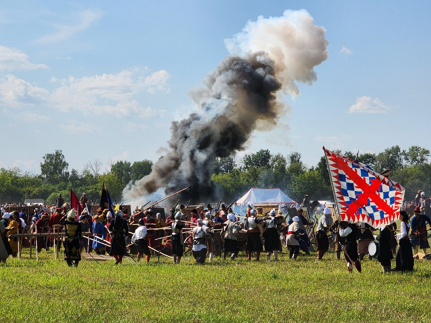 Чехов, село Молоди, фестиваль Гуляй город, Молодинская битва, реконструкция сражения, военно-исторические клубы, мастер классы,