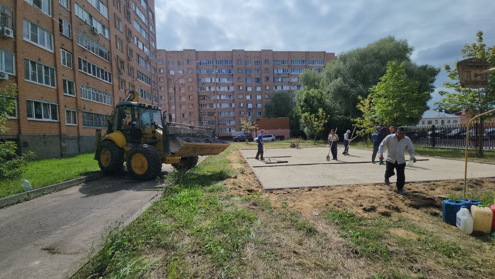 Егорьевск, благоустройство, детские игровые площадки, дети, игры, стройка, асфальт,