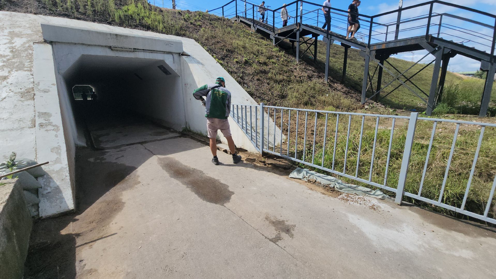 долгопрудный, благоустройство, МЦД Хлебниково, ливневка, переход, тоннель,