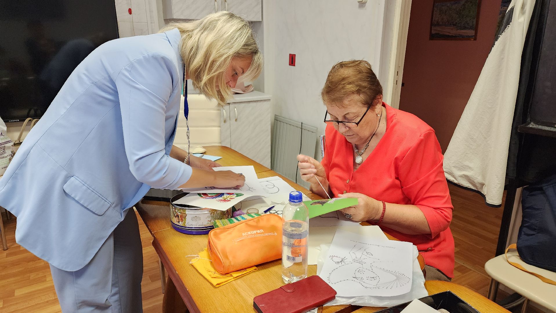 пушкино, активное долголетие, мастер-класс, вышивка, реабилитационный центр, социальная адаптация,