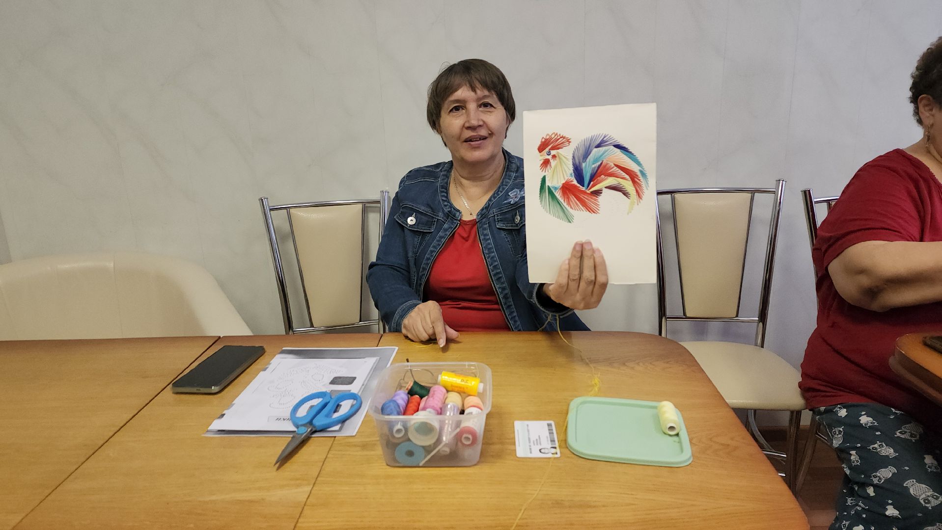 пушкино, активное долголетие, мастер-класс, вышивка, реабилитационный центр, социальная адаптация,
