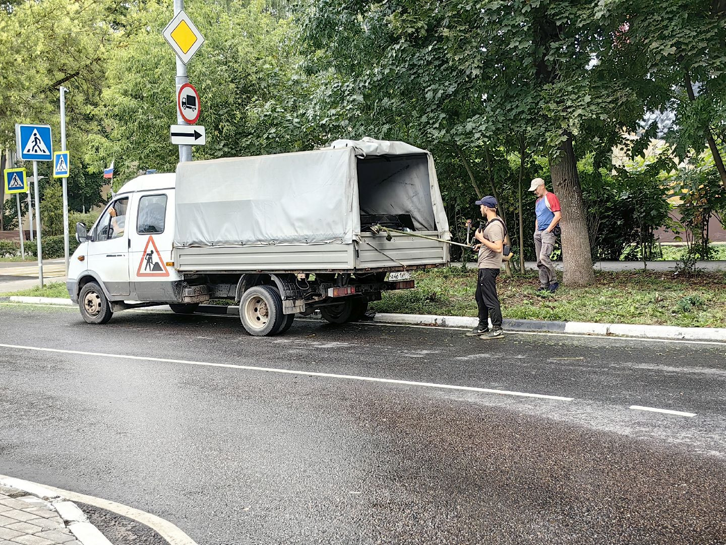 газон, стрижка, благоустройство, трава, щёлково,