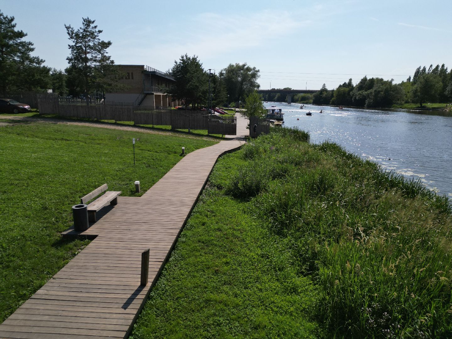 видео с коптера, зарайск, набережная,