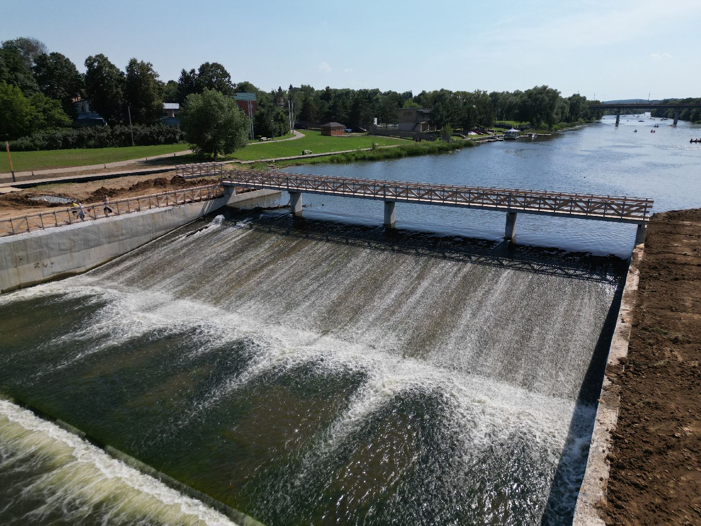 видео с коптера, зарайск, набережная,