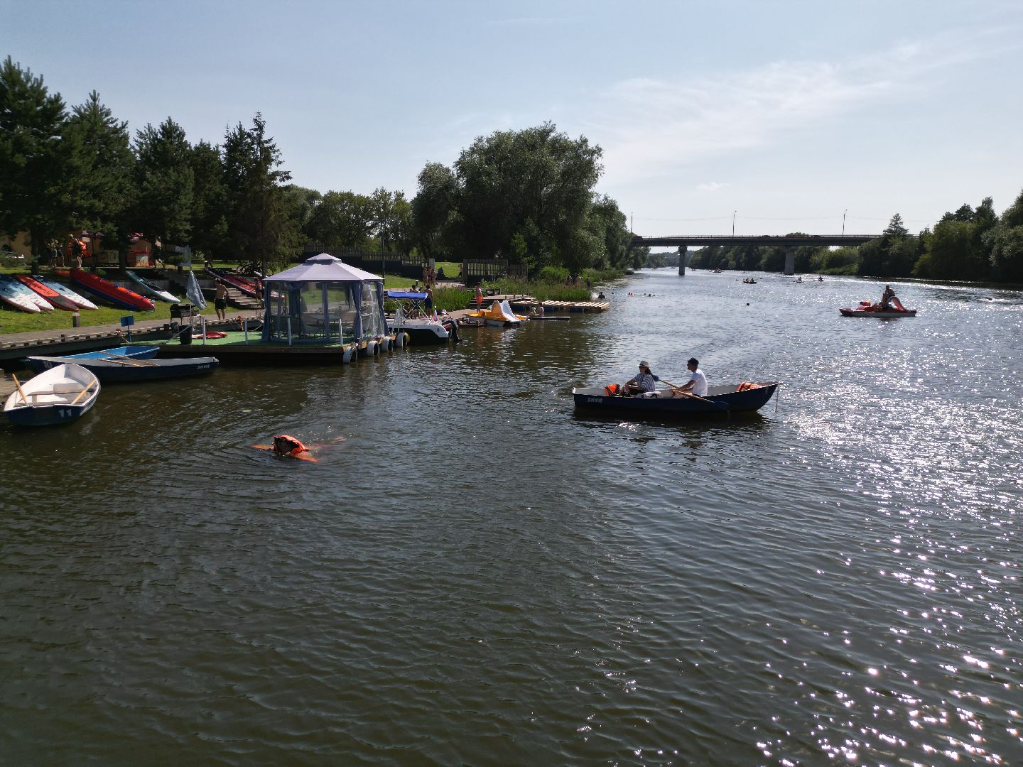 видео с коптера, зарайск, набережная,