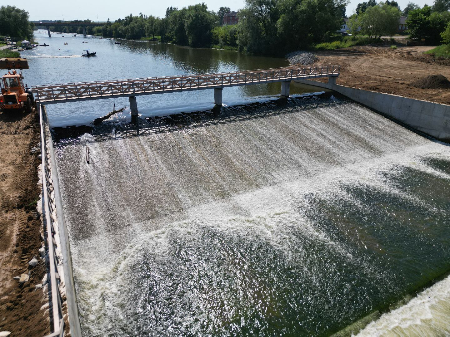 видео с коптера, зарайск, набережная,