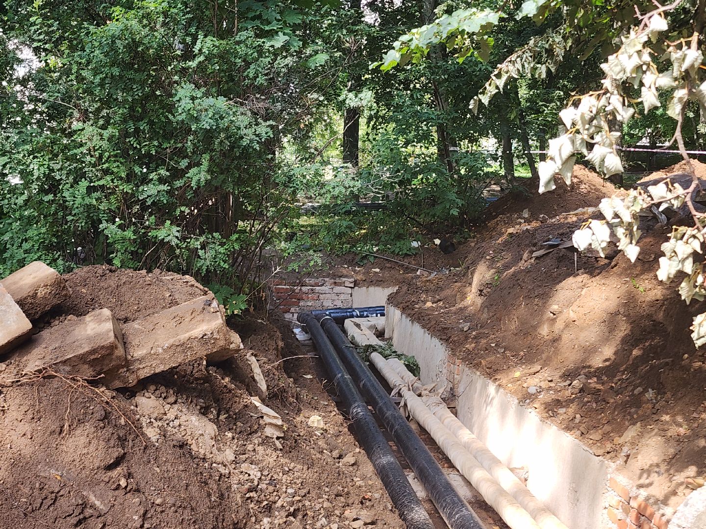 теплотрасса, замена теплосетей,