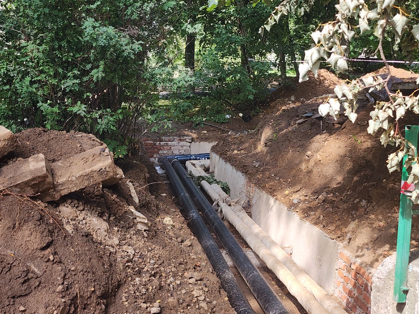 теплотрасса, замена теплосетей,