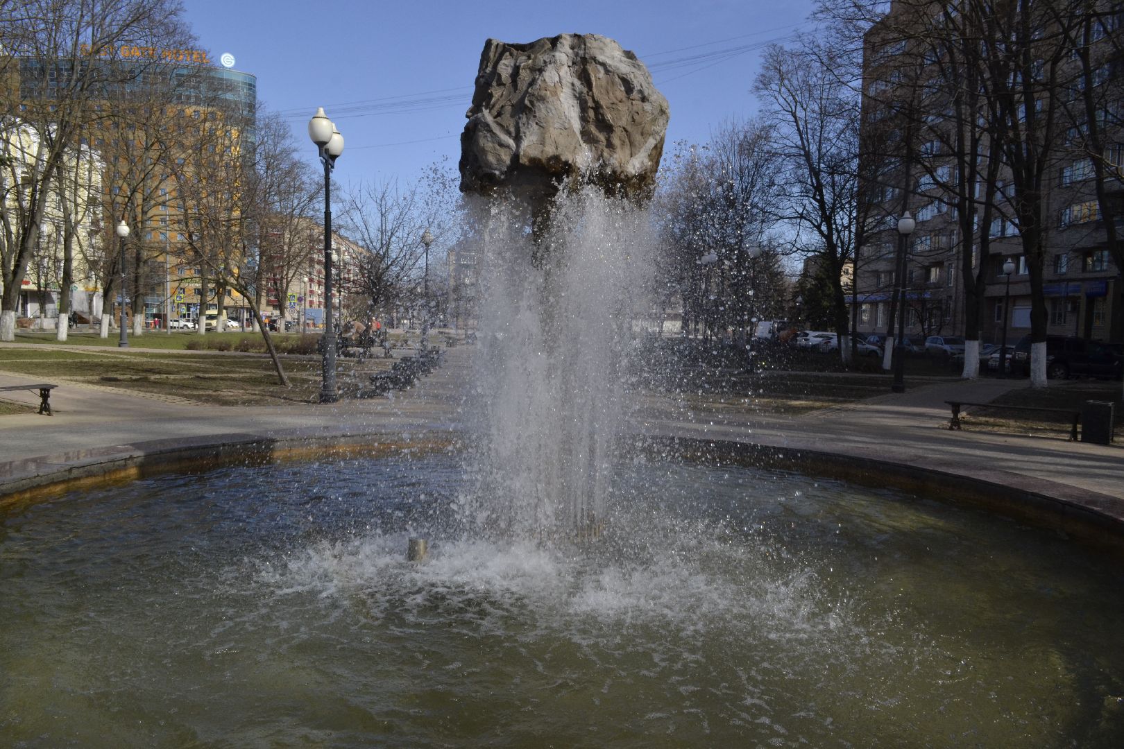 Балашиха, Подмосковье, фонтаны, Глыба, благоустройство
