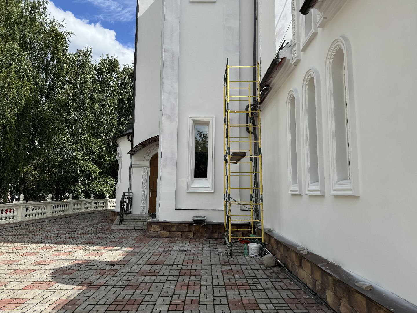 Реконструкция храма в Видном, храм георгия победоносца, ремонт храма, ленинский округ, православие,церковь,