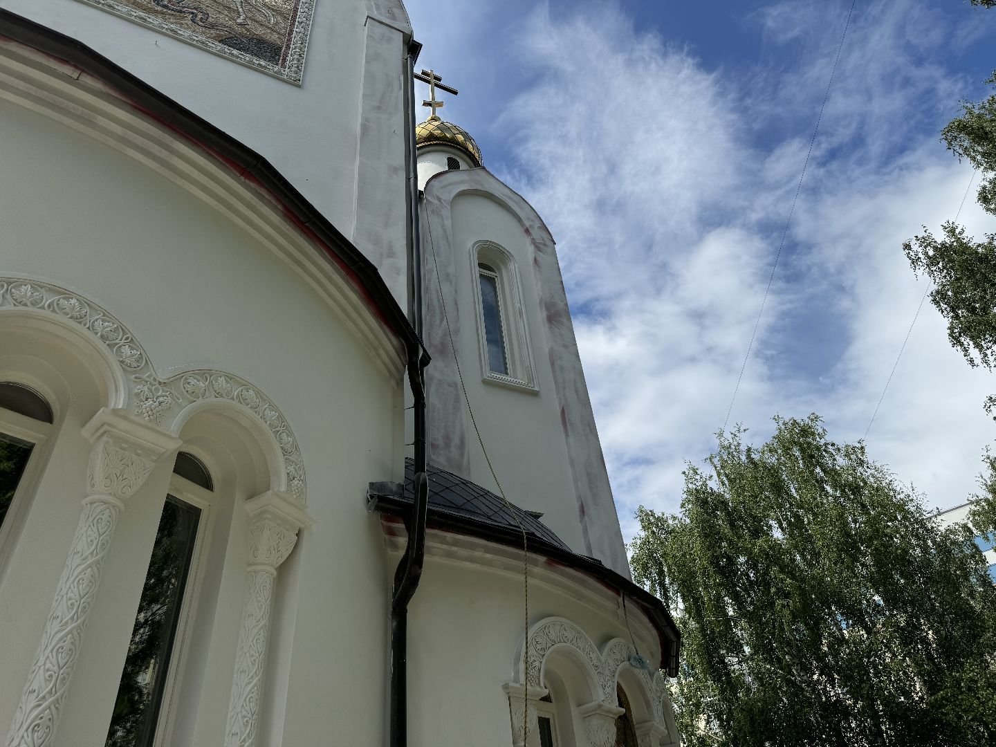 Реконструкция храма в Видном, храм георгия победоносца, ремонт храма, ленинский округ, православие,церковь,