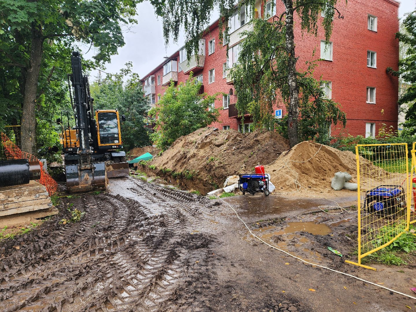 красноармейск, городской округ пушкинский, реконструкция теплосетей, замена теплотрассы,