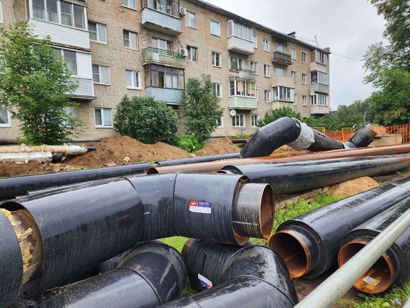 красноармейск, городской округ пушкинский, реконструкция теплосетей, замена теплотрассы,