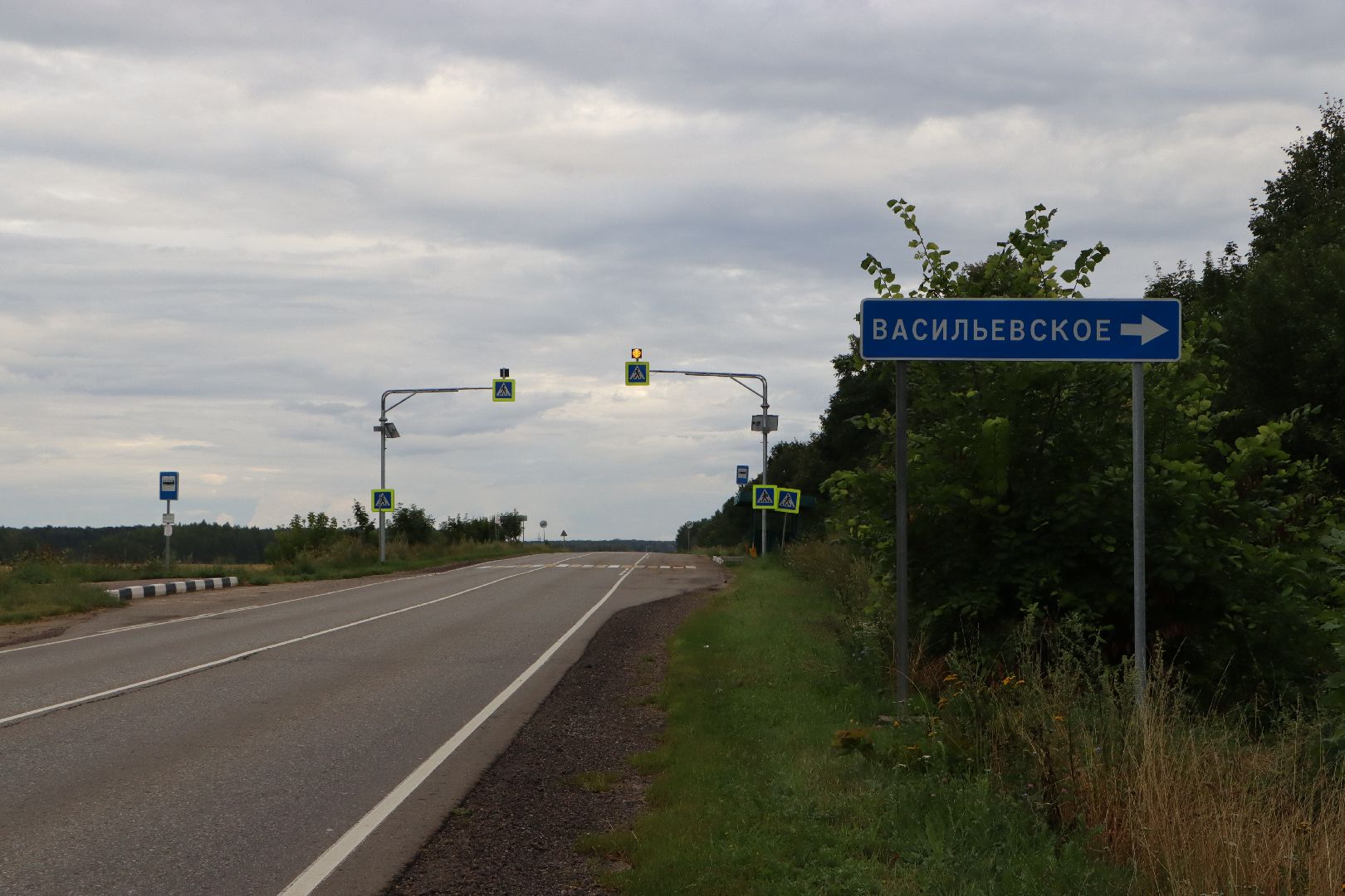 Серебряные Пруды, Гурьево, Васильевское, указатели,