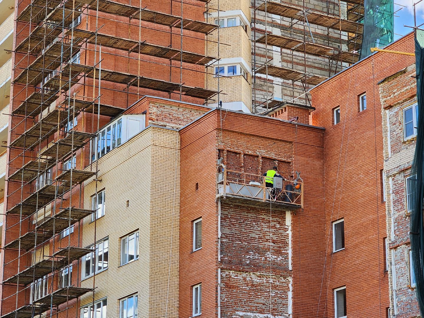 Чехов, улица Дружбы, ЖК Посейдон, многоквартирный дом, восстановление фасада, капремонт, реконструкция,