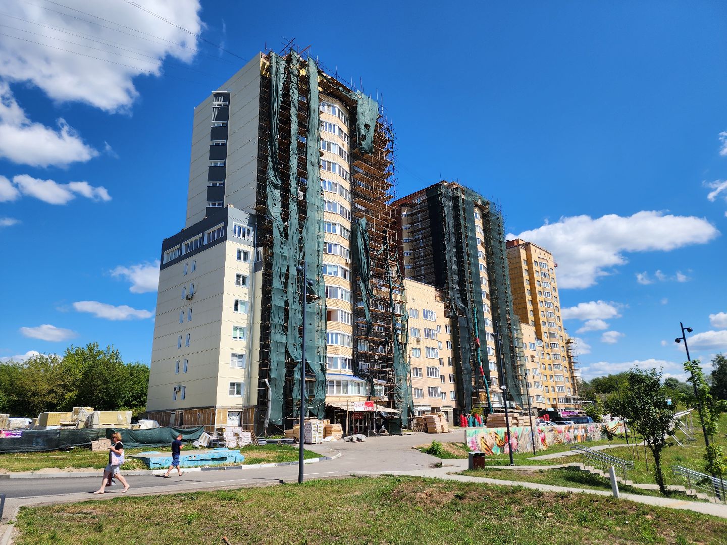 Чехов, улица Дружбы, ЖК Посейдон, многоквартирный дом, восстановление фасада, капремонт, реконструкция,