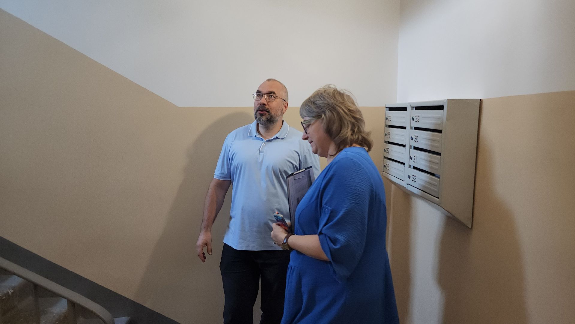 серпухов, ремонт подъездов, депутат мособлдумы, софинансирование,поселок большевик,