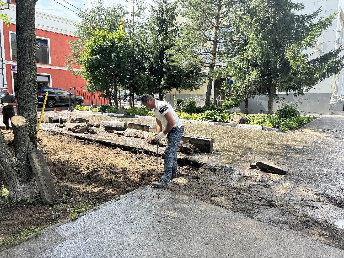 шаховская, дороги, расширение дороги, благоуйстройство, коммунальная служба,