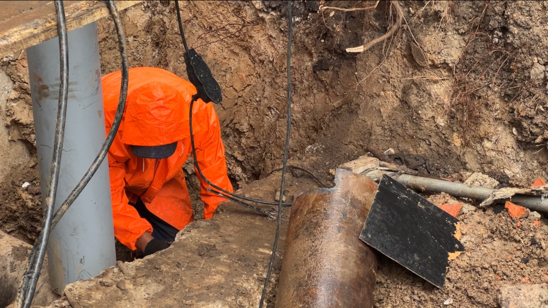 химки, жкх, отопительный сезон, мосэнерго, ремонт теплосетей, ремонт трубопровода,