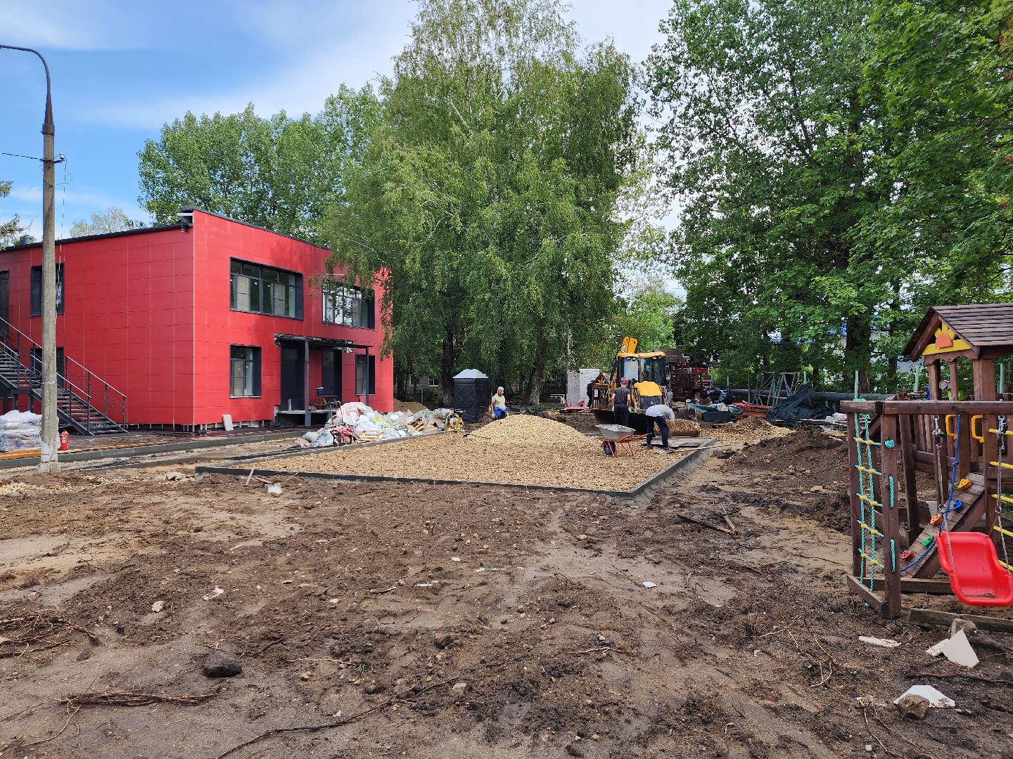 строительство, капитальный ремонт детского сада, капитальный ремонт детского сада в рузе, Руза, благоустройство, рузский городской округ, московская область,