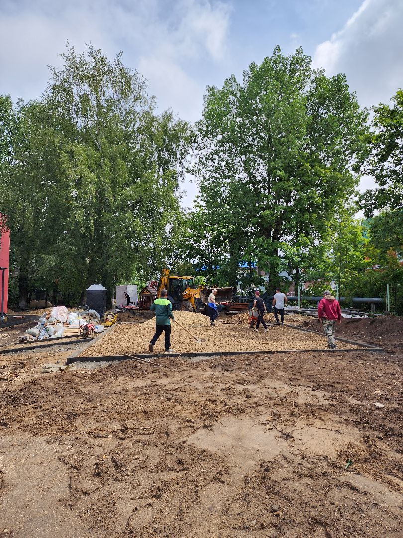 строительство, капитальный ремонт детского сада, капитальный ремонт детского сада в рузе, Руза, благоустройство, рузский городской округ, московская область,