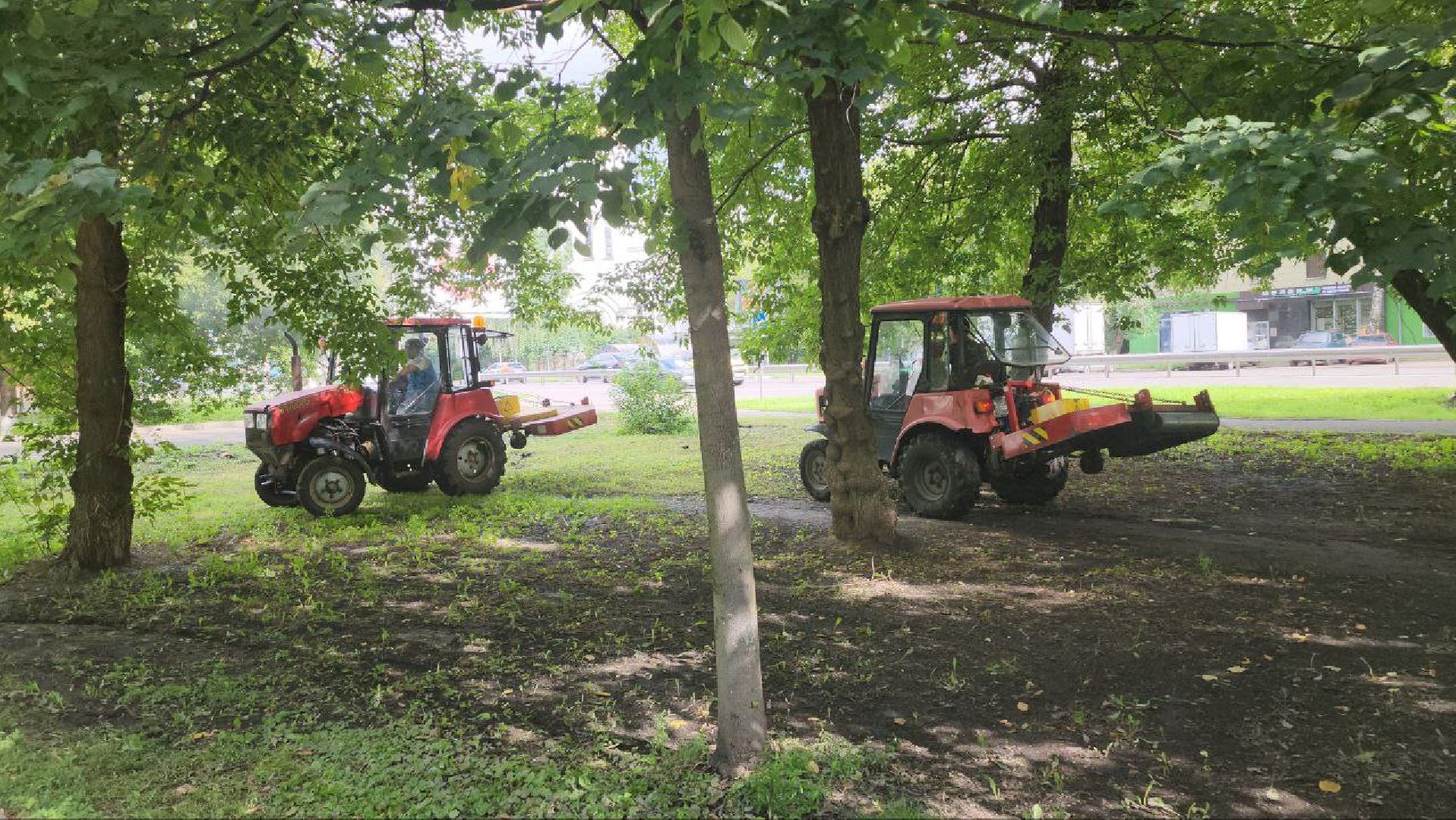 Люберцы, покос травы, территория, скверы,