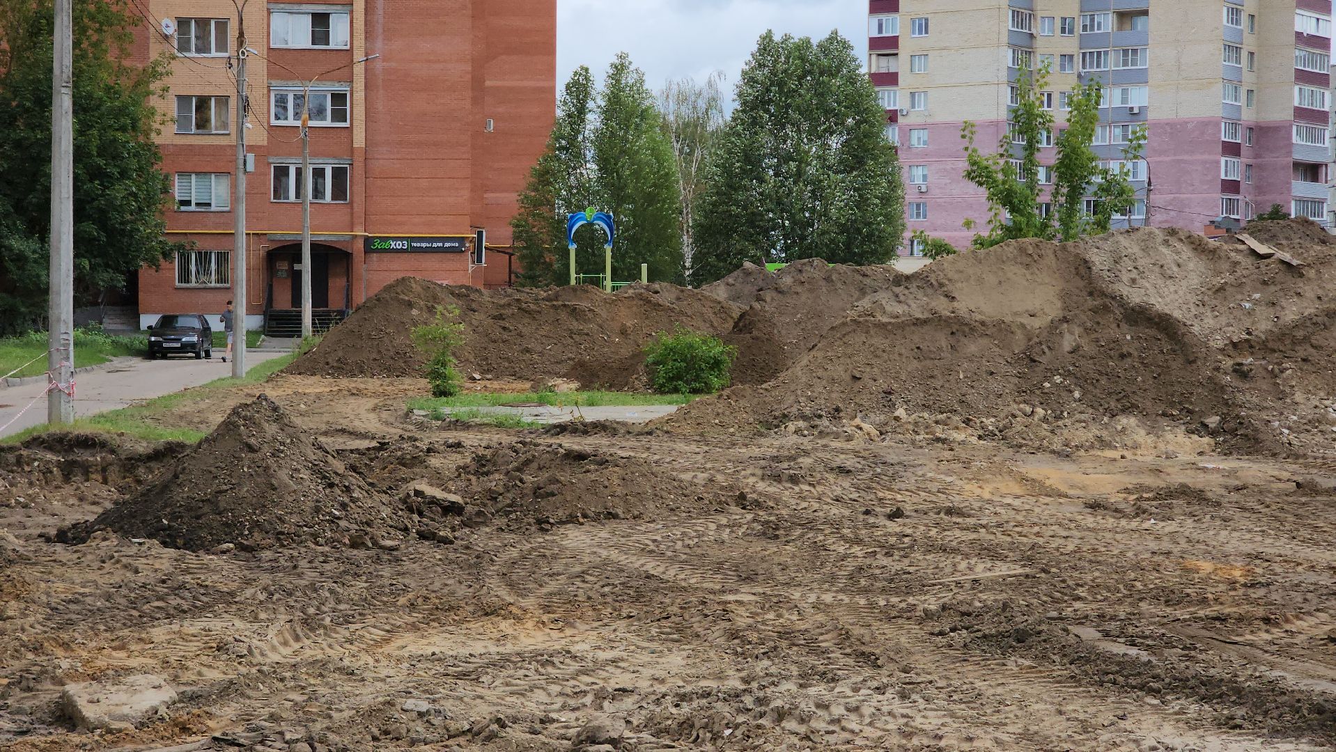 егорьевск, 6 микрорайон, благоустровйство, парковка, ремонт, стройка,