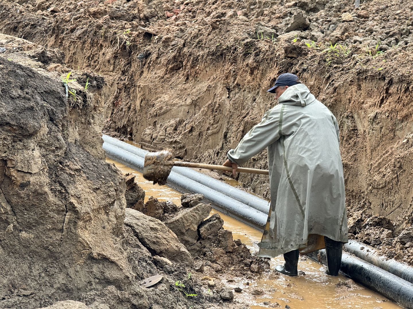 шаховская, теплотрасса, трубы, горячая вода,