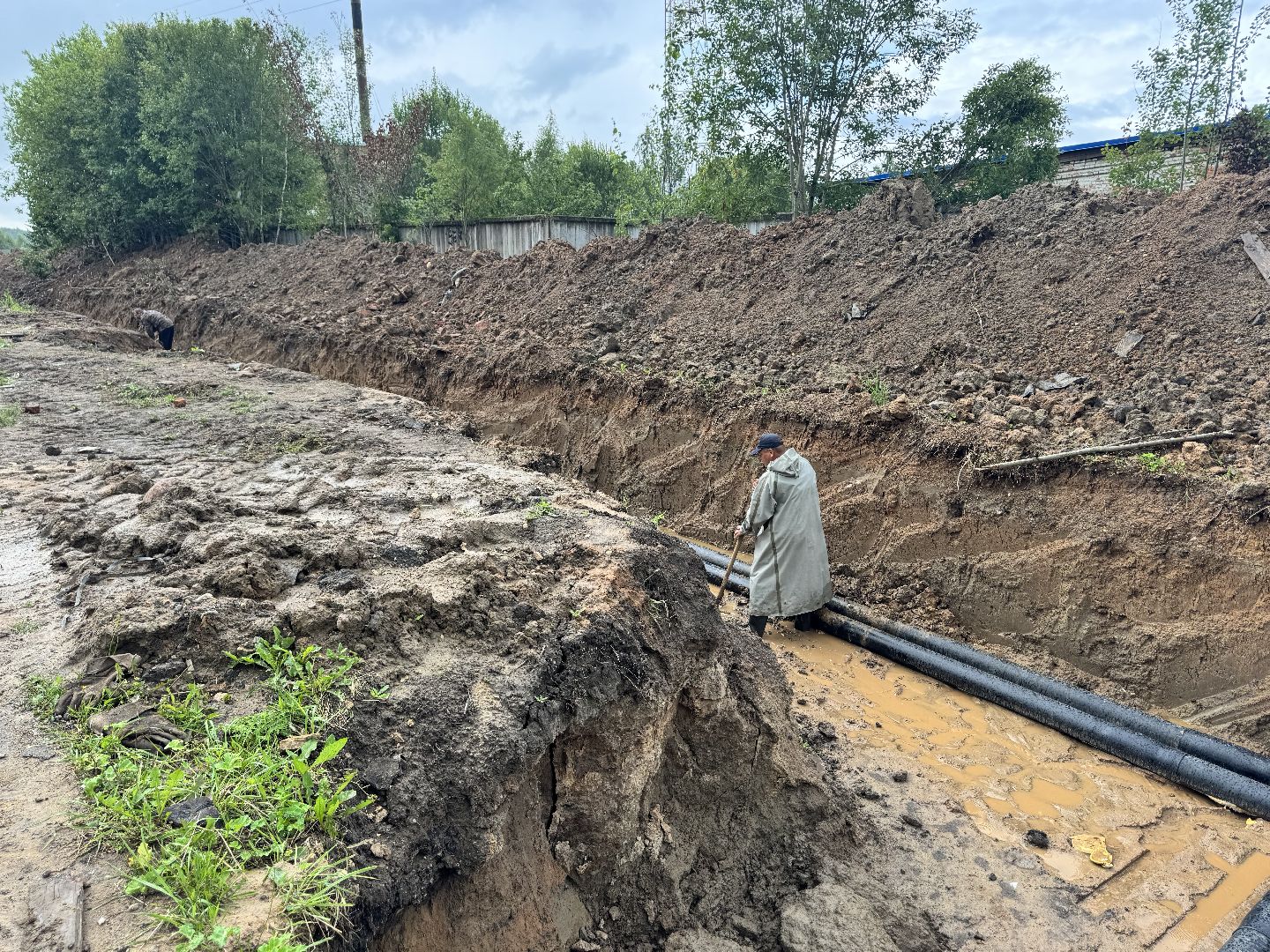 шаховская, теплотрасса, трубы, горячая вода,