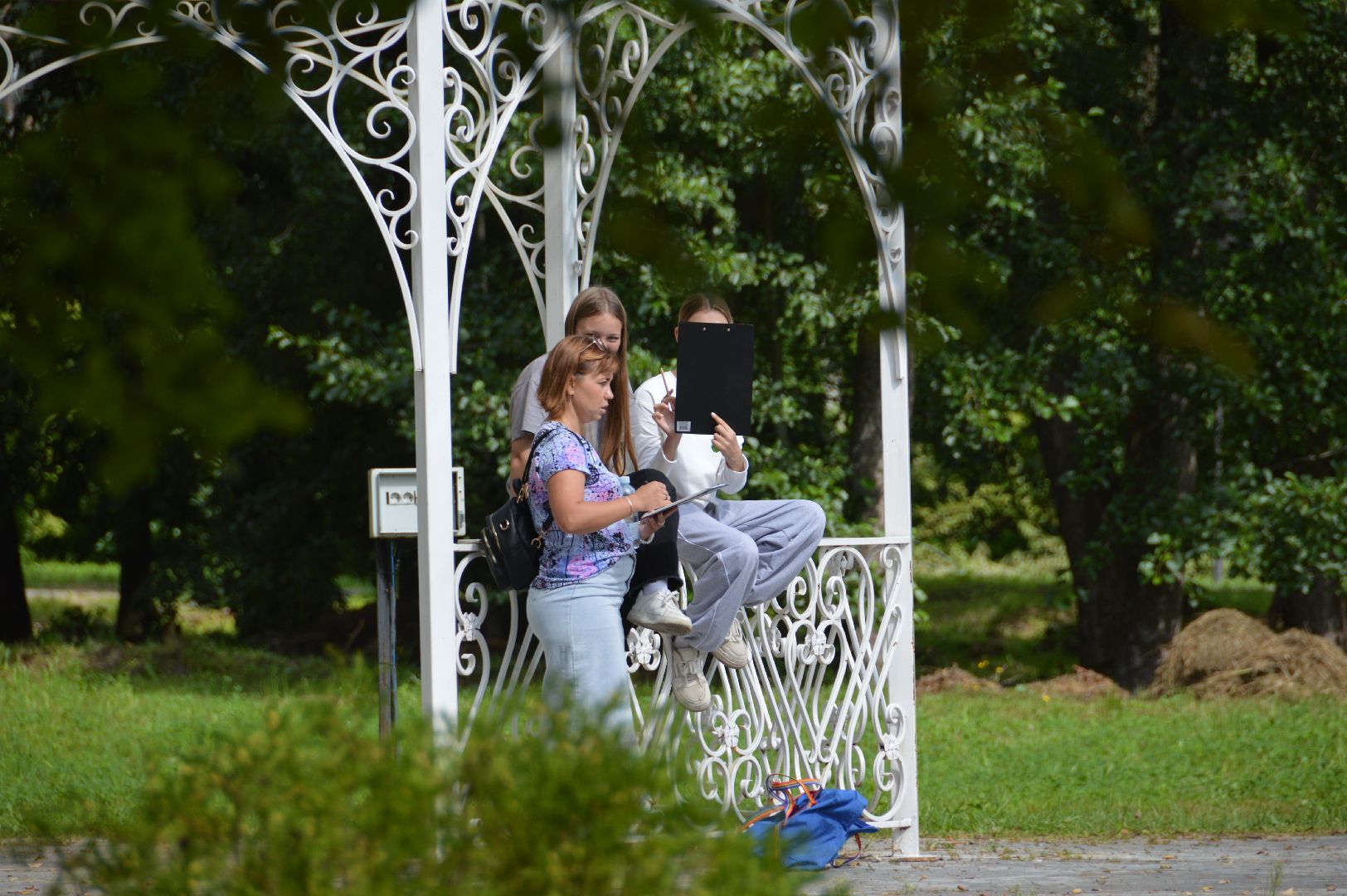 шатура, культурная шатура, пленэр, рисование, рисуют на свежем воздухе,