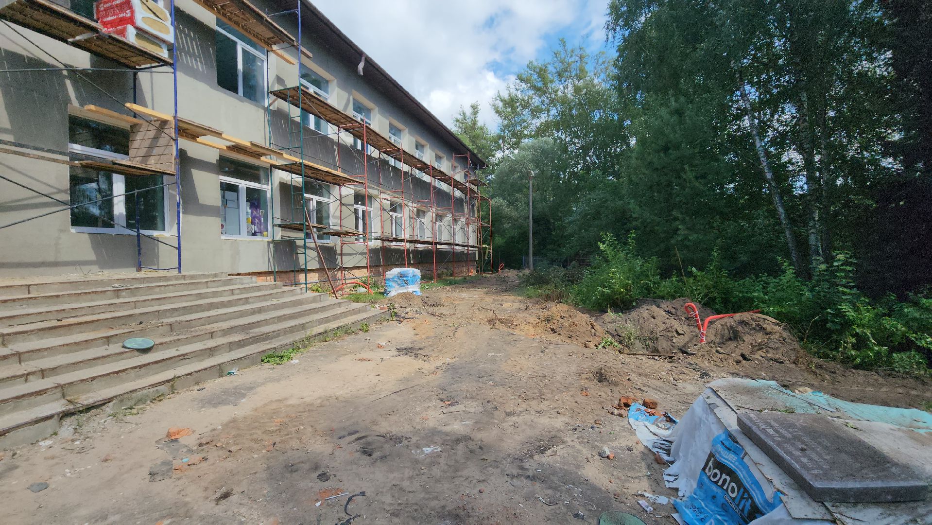 серпухов, местечко данки, туровская школа, капитальный ремонт, фасады,