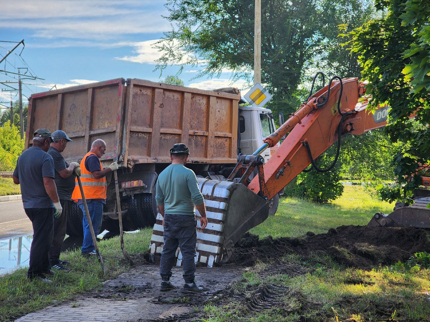 Дубна, Благоустройство, Дорожные работы, Демонтаж,