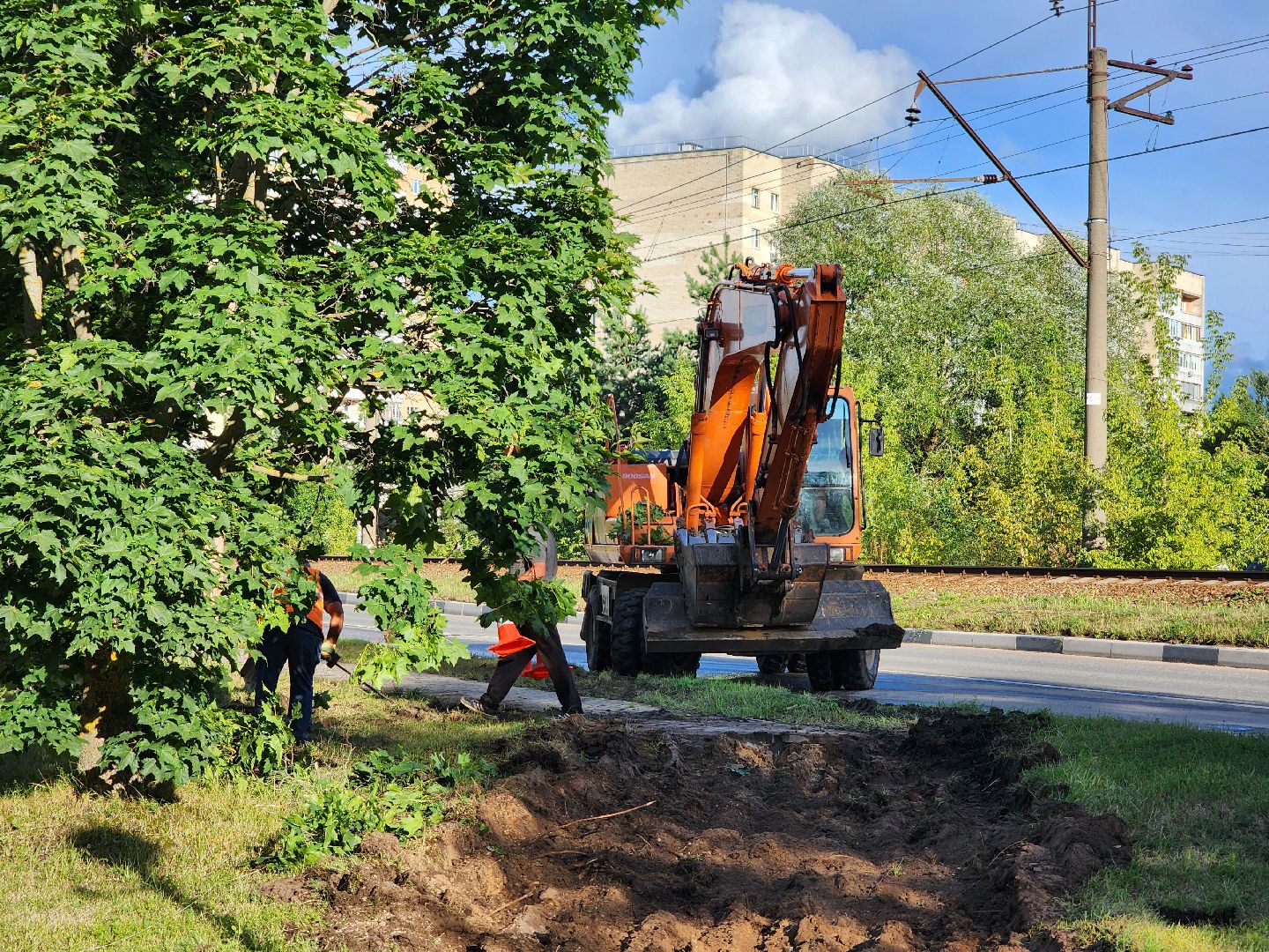 Дубна, Благоустройство, Дорожные работы, Демонтаж,