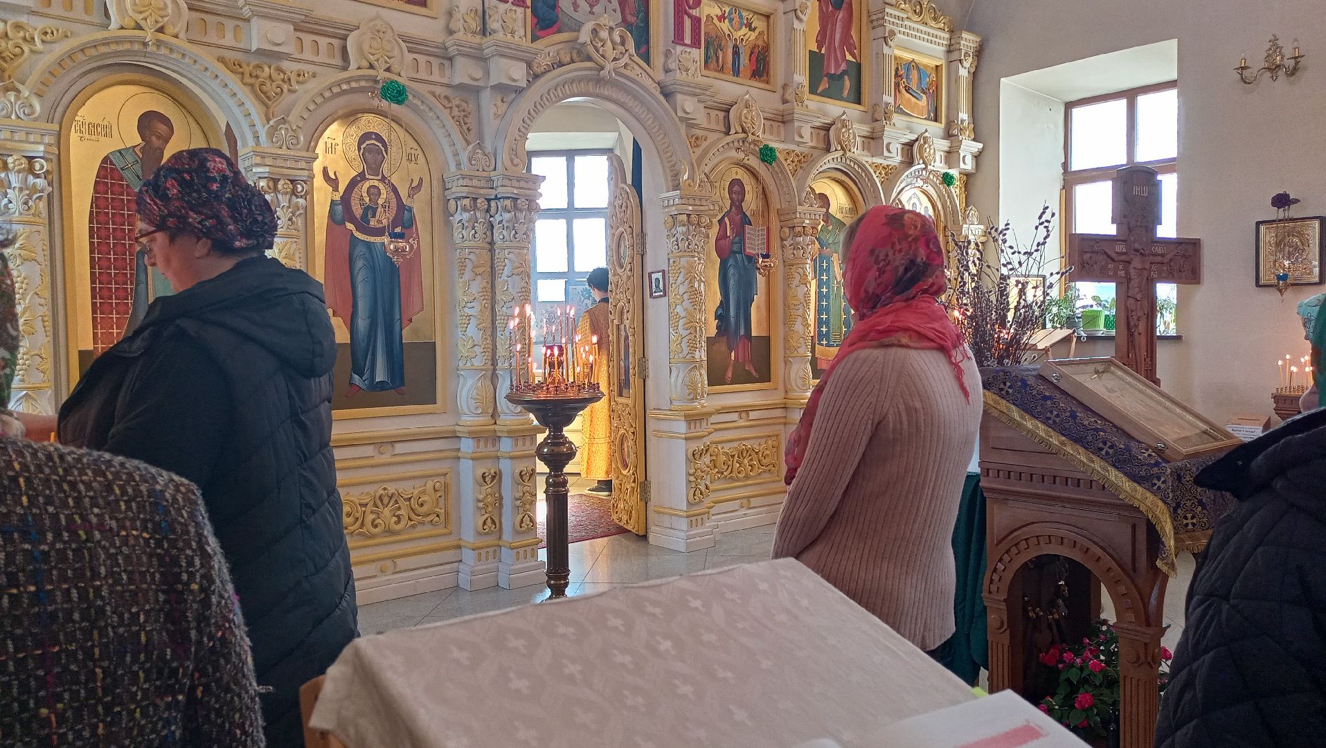 Верба, Вербное воскресение, Вход Господень в Иерусалим, Преображенская церковь, Руза