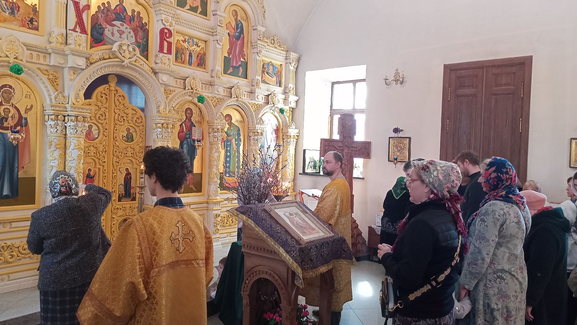 Верба, Вербное воскресение, Вход Господень в Иерусалим, Преображенская церковь, Руза