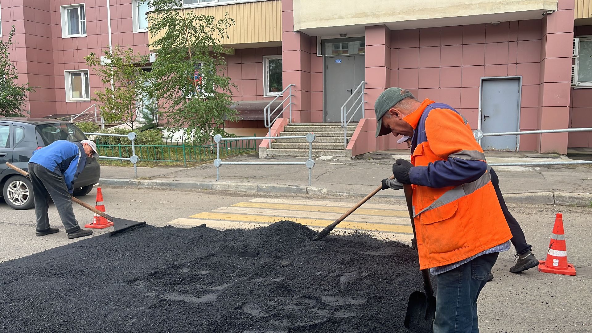 лежачий полицейский, ремонт, ремонт дорог, новый лежачий полицейский, искусственная неровность, искусственные дорожные неровности,