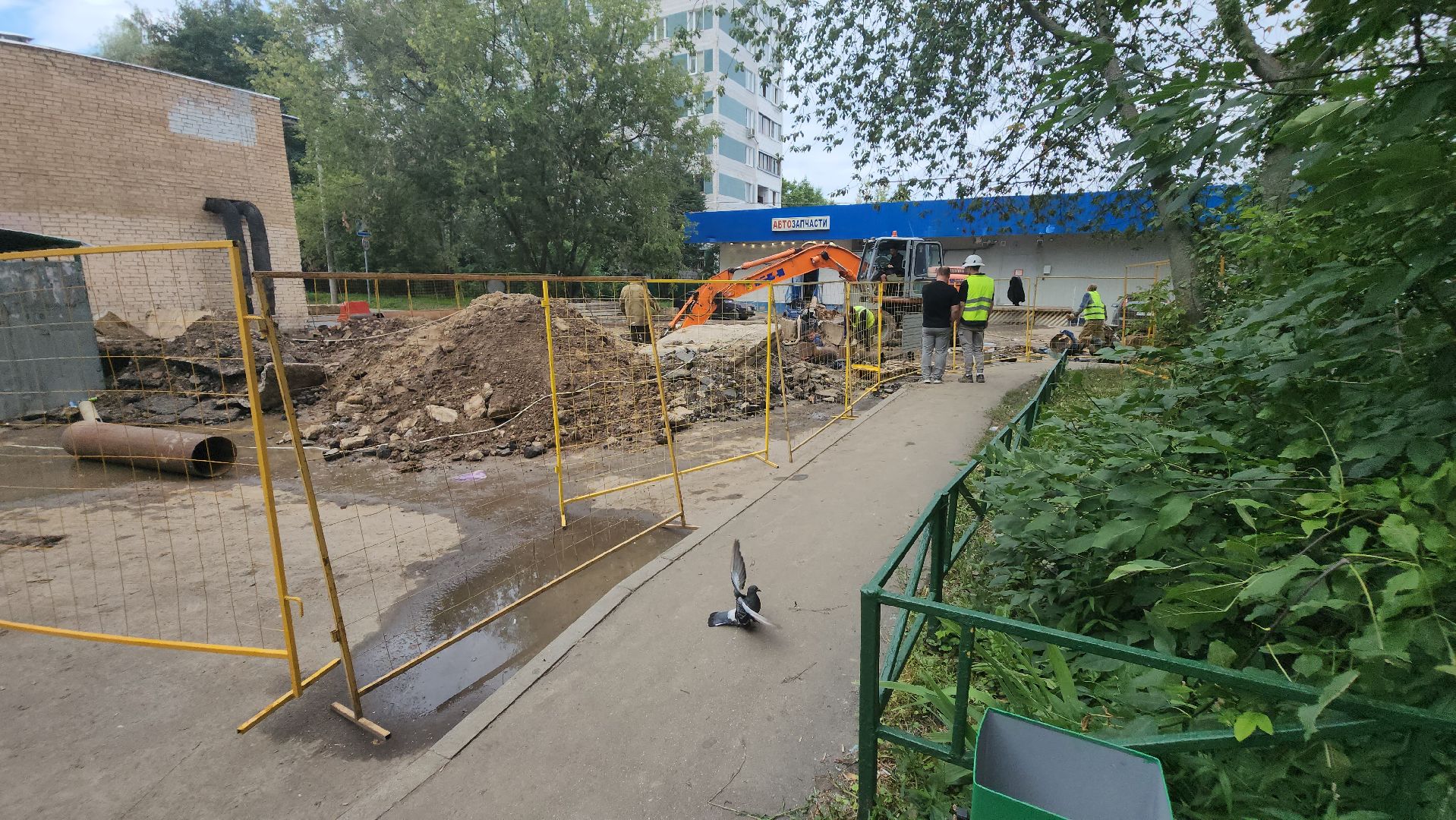 долгопрудный, капитальная замена труб, теплотрасса, сварка, благоустройство,