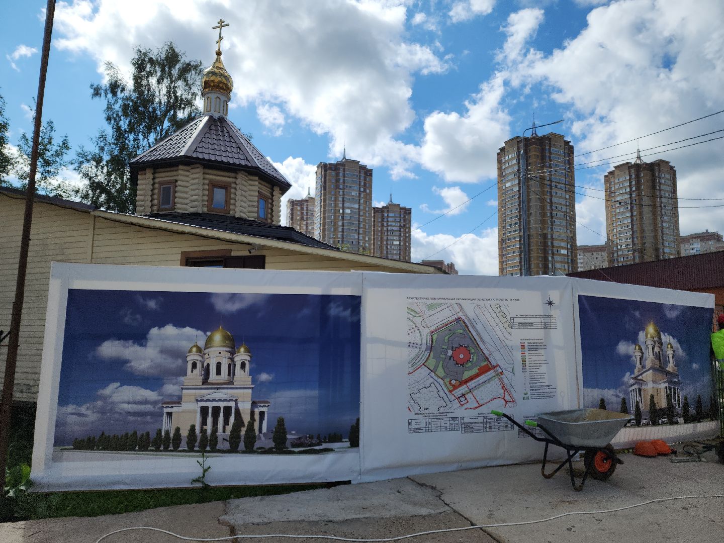 Подольск, Никольский храм, Храм в Кузнечиках, Строительство,