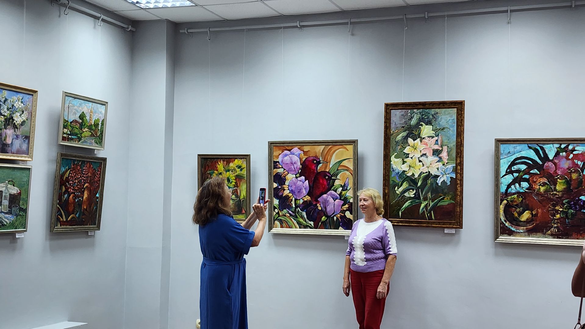 картины, живопись, Выставка, Лобня,