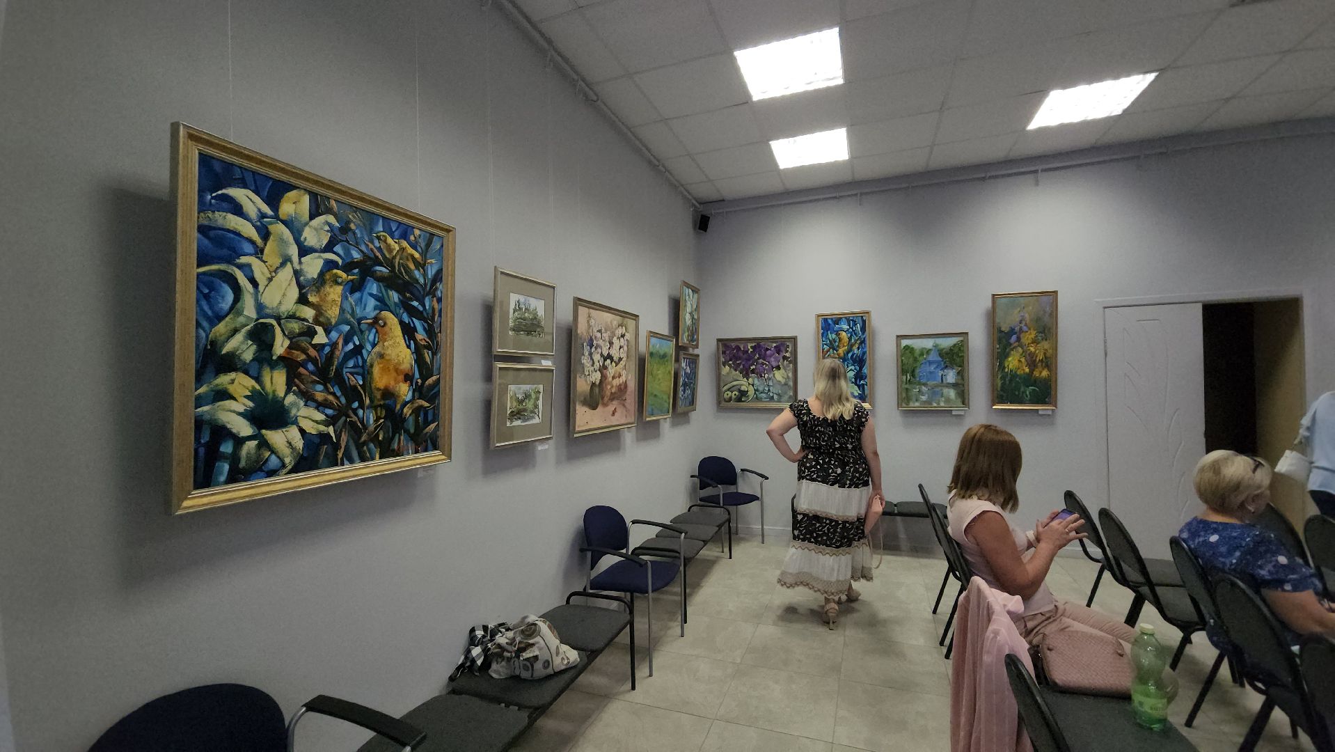 картины, живопись, Выставка, Лобня,