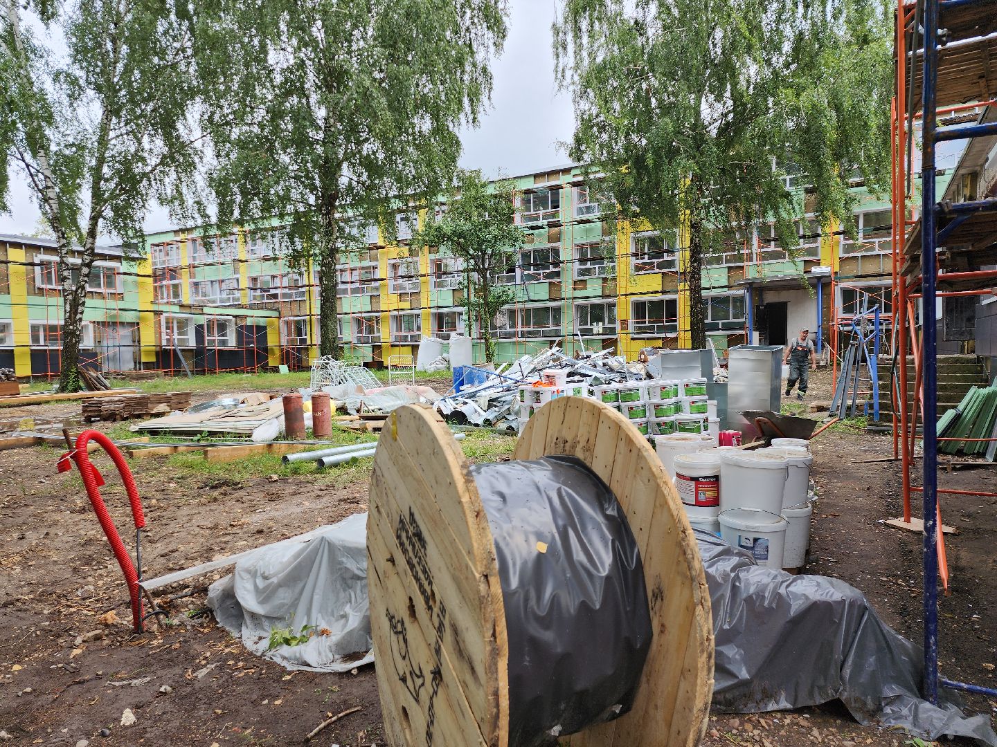 серпухов, подмосковье, капремонт школы,